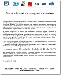 lazio assemblee sicurezza