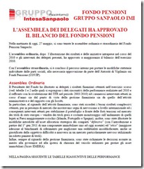 approvato bilancio Fondo Pensioni