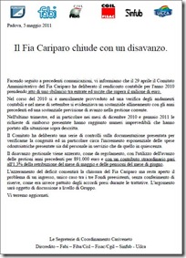 fia cariparo in disavanzo