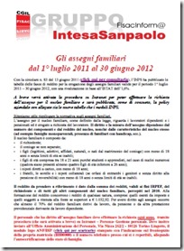 assegni familiari 2011 2012