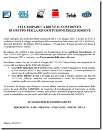 fia cariparo ricostituzione riserve