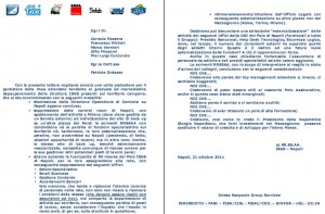 Lettera aperta unitaria 21 ottobre 2011