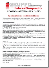 SPERIMENTAZIONE LAZIO