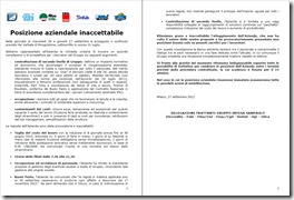 posizione aziendale inaccettabile