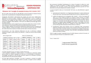 fondo pensioni ottobre 2013