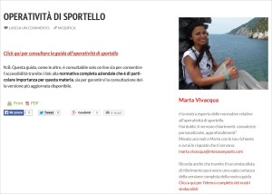 GUIDA OPERATIVITA' SPORTELLO