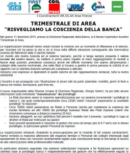 trimestrale di area Firenze