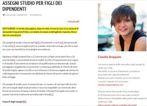 guida assegni di studio